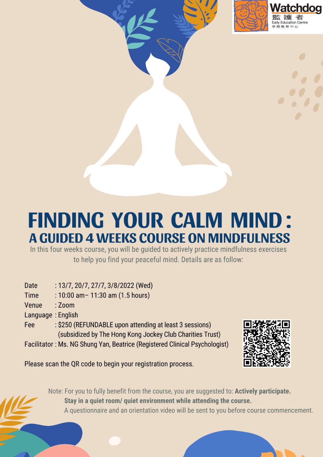 Finding your calm mind A guided 4 weeks course on mindfulness